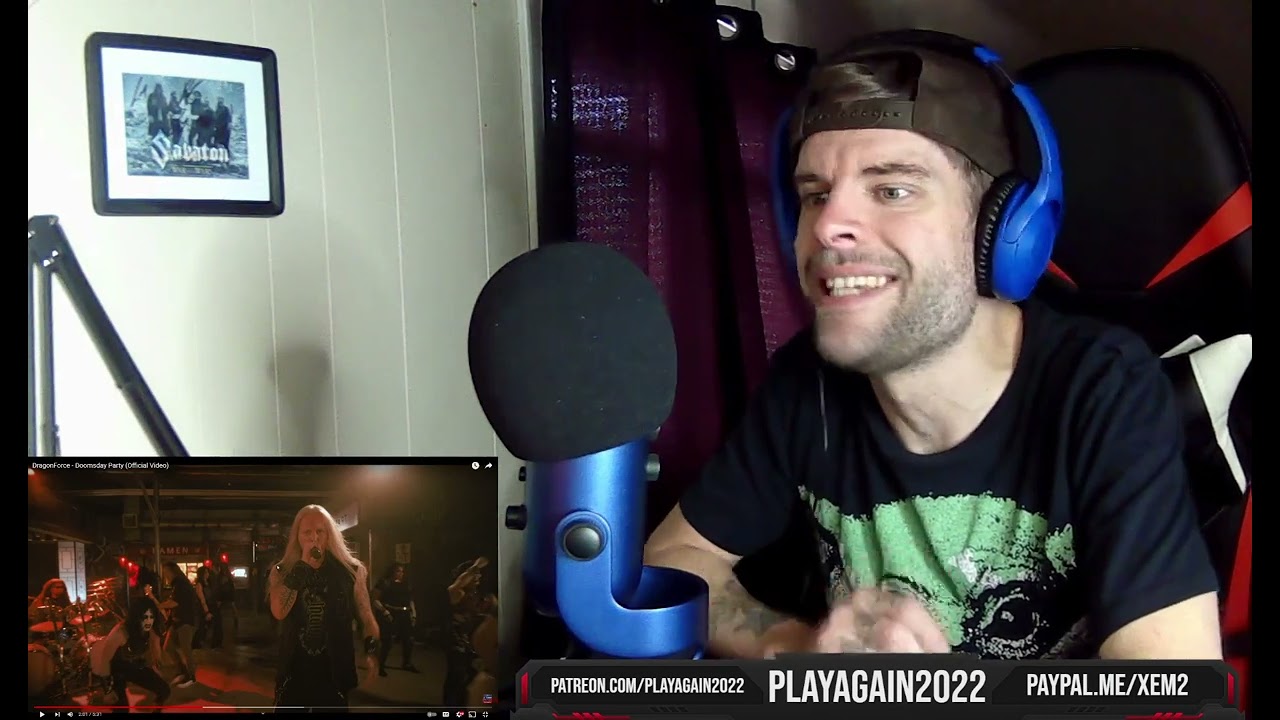 DragonForce - Doomsday Party (First Time Reaction Patreon Preview)