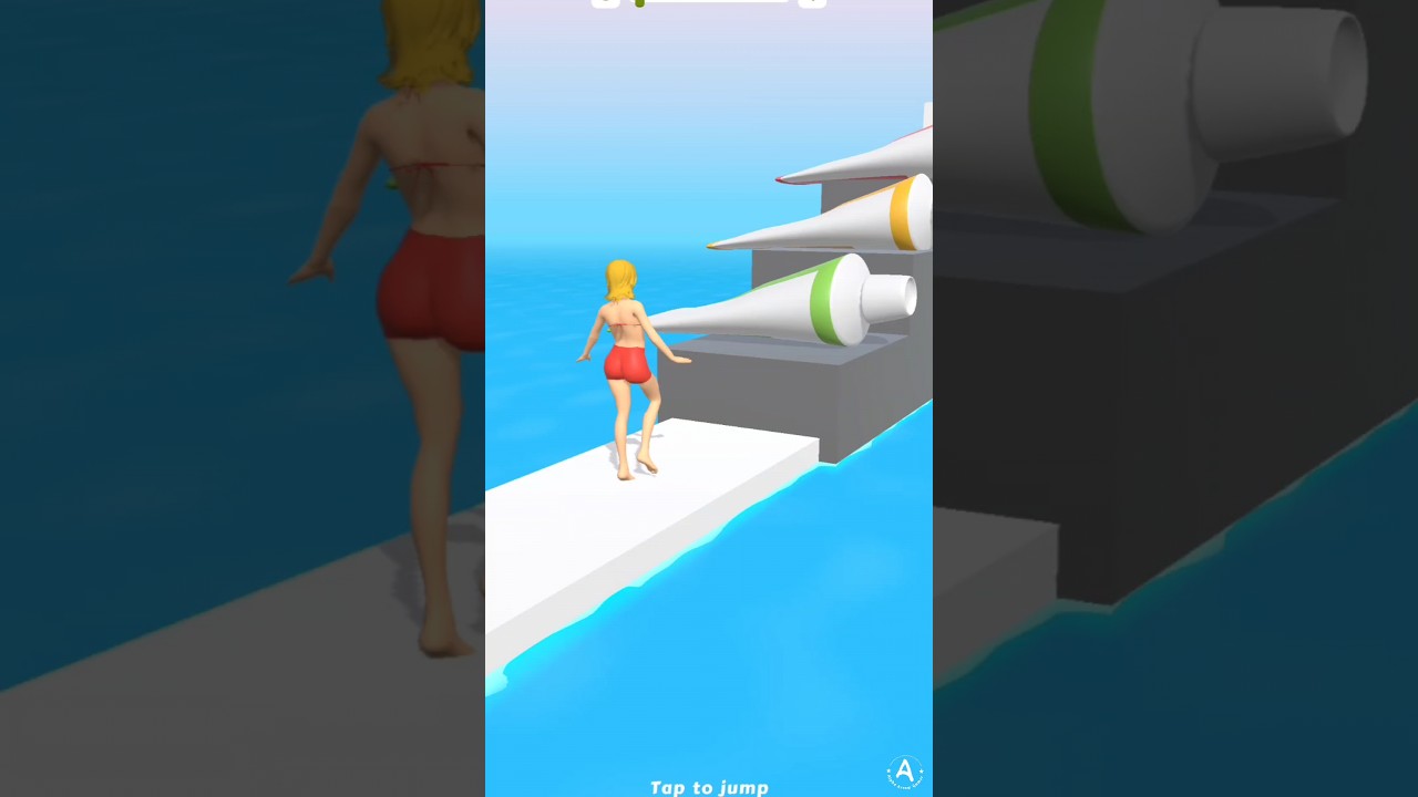 Squeezy Girl Jump Merge Fun 