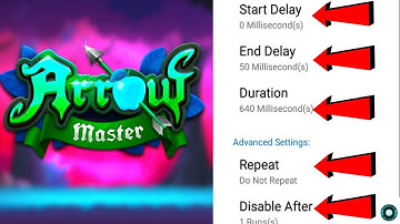 MX_Player Arrow Master Game  Automatic Clicker | How Set Configuration For Arrow Game