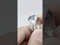 Making Ring silver with Blue Shapire(Hand made)