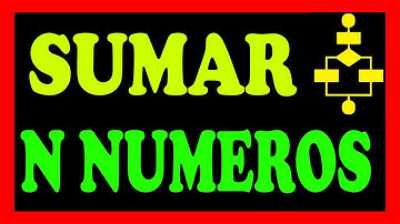 Algoritmo para sumar n numeros