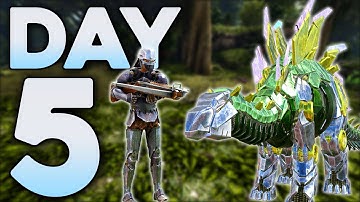 Taming an Insane HP Stego and Early Game Raiding! - ARK PvP