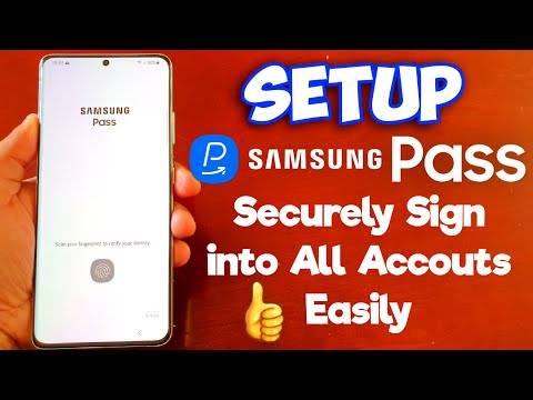 Samsung Galaxy S21 Ultra How to Setup Samsung Pass Securely Sign into All Online Accounts Easier