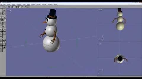 Video tutorial Anim8or muñeco de nieve