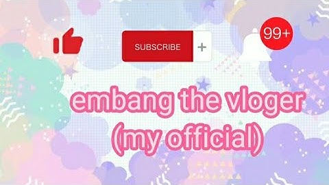 My youtube Channel intro#introduction         #introvideo/embang the vloger(my official)