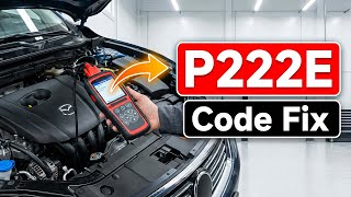 How To Fix P222E Code - Barometric Pressure Sensor B Intermittent Troubleshooting