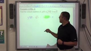Calculus 4.1 Example 6
