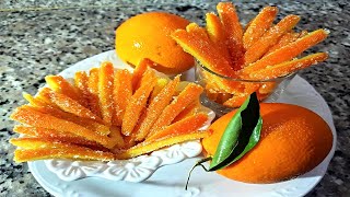 طريقتي? السهلة في تحضير قشور البرتقال ?المعسلين للتنسيم وتزيين الكيك? والحلويات??