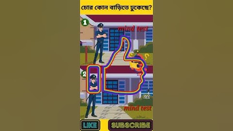 চোর কোন বাড়িতে ঢুকেছে? | বুদ্ধির ধাঁধা | Memory Test/Riddles & Puzzles | অবিদিত জগৎ #shorts #trading