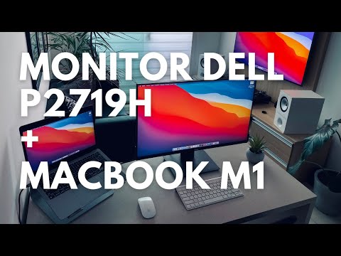 Unboxing do Monitor Dell P2719H 27 polegadas com Apple MacBook Air M1