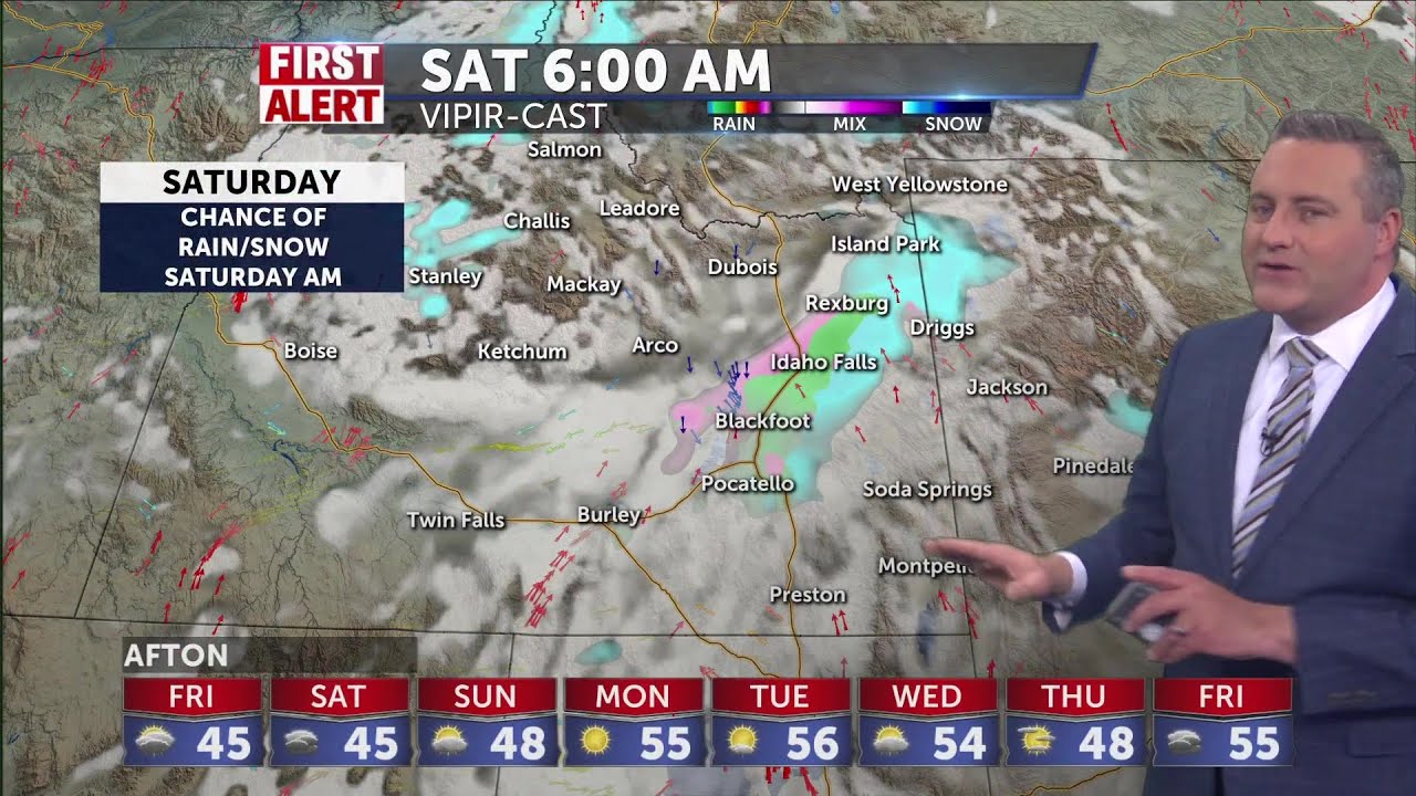 Slow warming trend with a slight chance of rain and snow late Friday ...