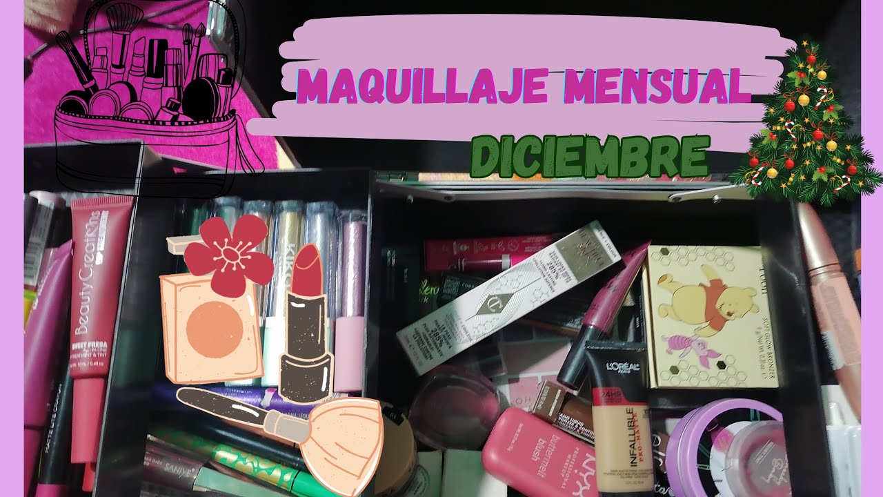 MAQUILLAJE MENSUAL(DICIEMBRE) 🌲🎅SEPHORA, COLORPOP,ELF,NIX, BEAUTY CREATIONS 