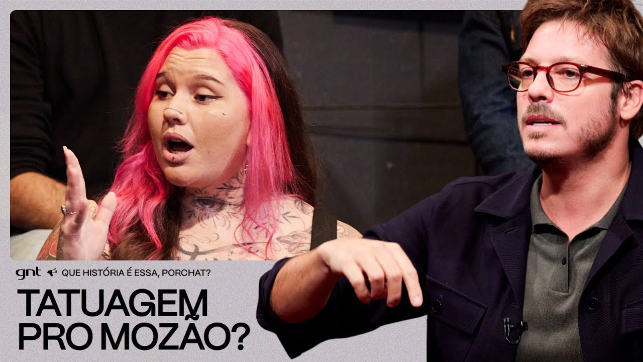 Luana recebeu um casal INESQUECÍVEL no estúdio de tatuagem dela 😂 | Que História É Essa, Porchat?