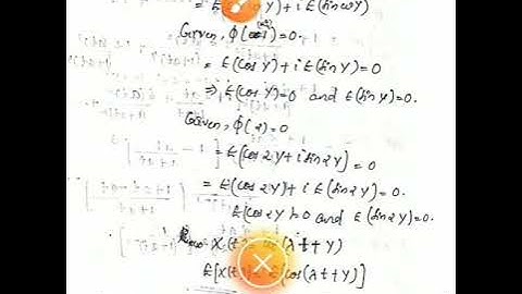 MA204 Probability Random Process and Numerical Methods Module 4/Random process 2
