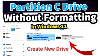Disk Partition Step by Step| Create D,E,F Drive from C Drive Partition Hard Disk Without Losing Data