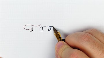 How to write the Capital “T” in six different scripts – Handwriting Practice
