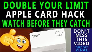 Apple Card Credit Limit Increase Hack | Watch Before It Ends | Apple Card Trick | Credit Viral