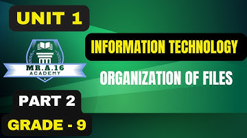 IT GRADE 9 UNIT 1 PART 2/ 1.2.2 CREATING NEW FILE/FOLDERS