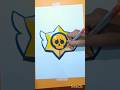 Brawl star Logo drawing#brawlstars #shortsfeed #drawing #artwork #shorts#brwlstars