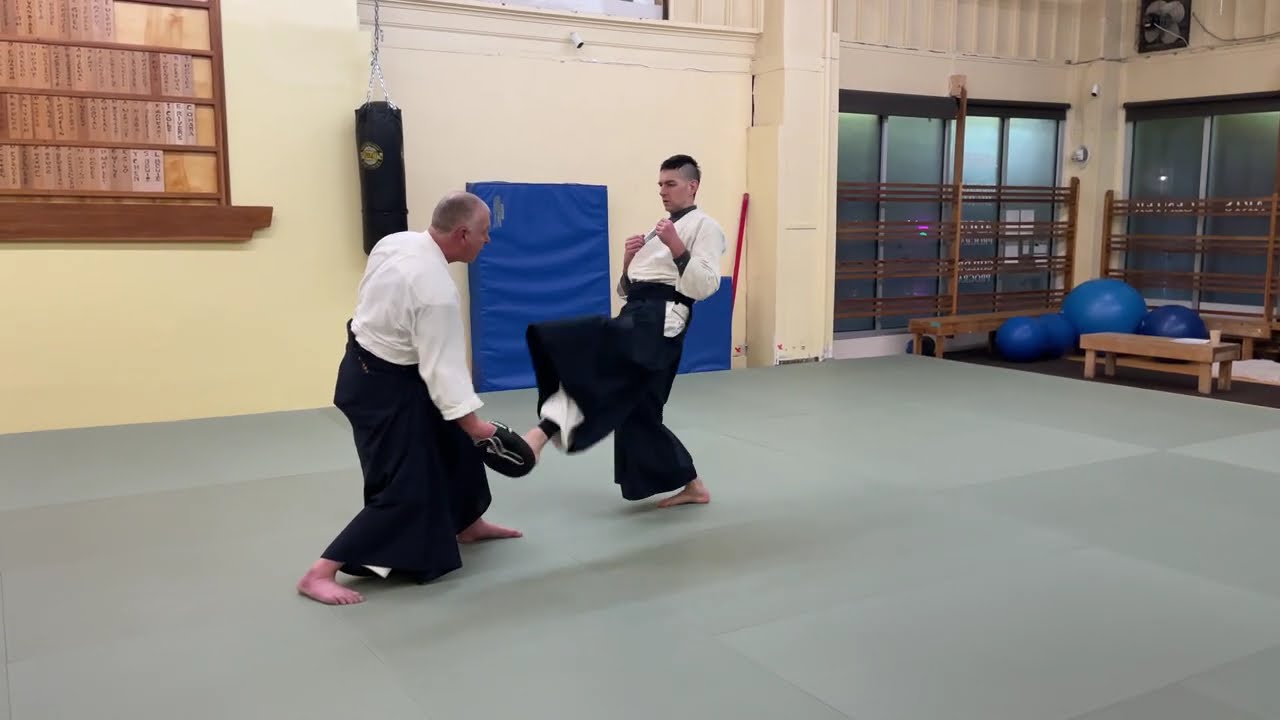 Bruce Bookman Sensei teaches Aikido defenses from unconventional attacks