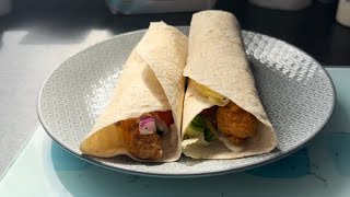HOME MADE MC’DONALDS CHICKEN WRAPS - CRISPY HOT & SPICY WITH GARLIC SAUCE