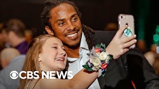 Her father died. An NFL player took her to a father-daughter dance instead.