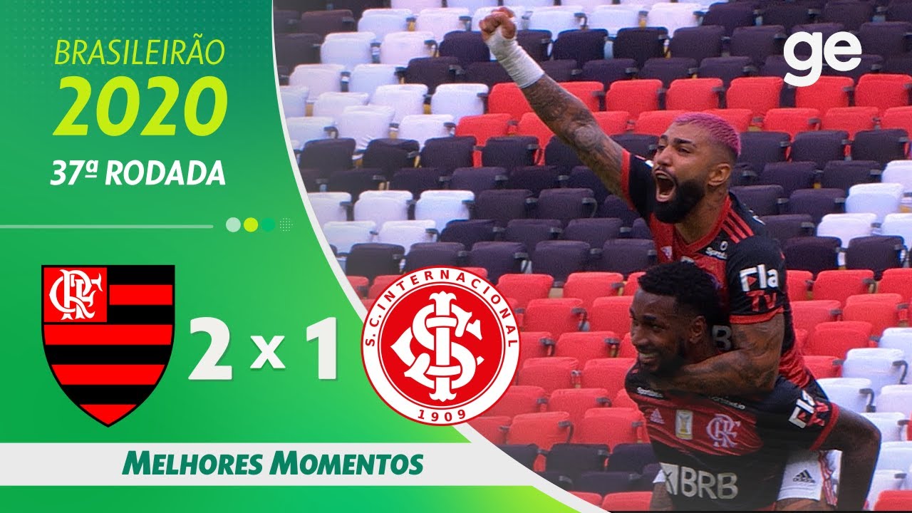 Flamengo 2 x 1 Inter: Fla vence de virada em jogo com expulsão de Rodinei e  fica perto do título brasileiro