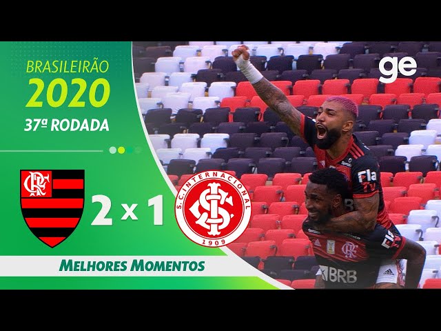 Flamengo 2 x 1 Inter: Fla vence de virada em jogo com expulsão de Rodinei e  fica perto do título brasileiro