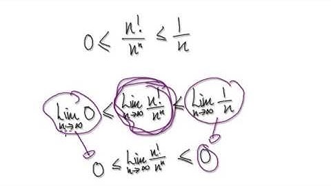 Video 2490 - Proof Limit of Sequence n!/n^n infinity