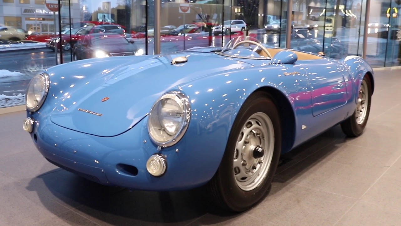 1955 550 Spyder @ New Country Porsche Greenwich - YouTube