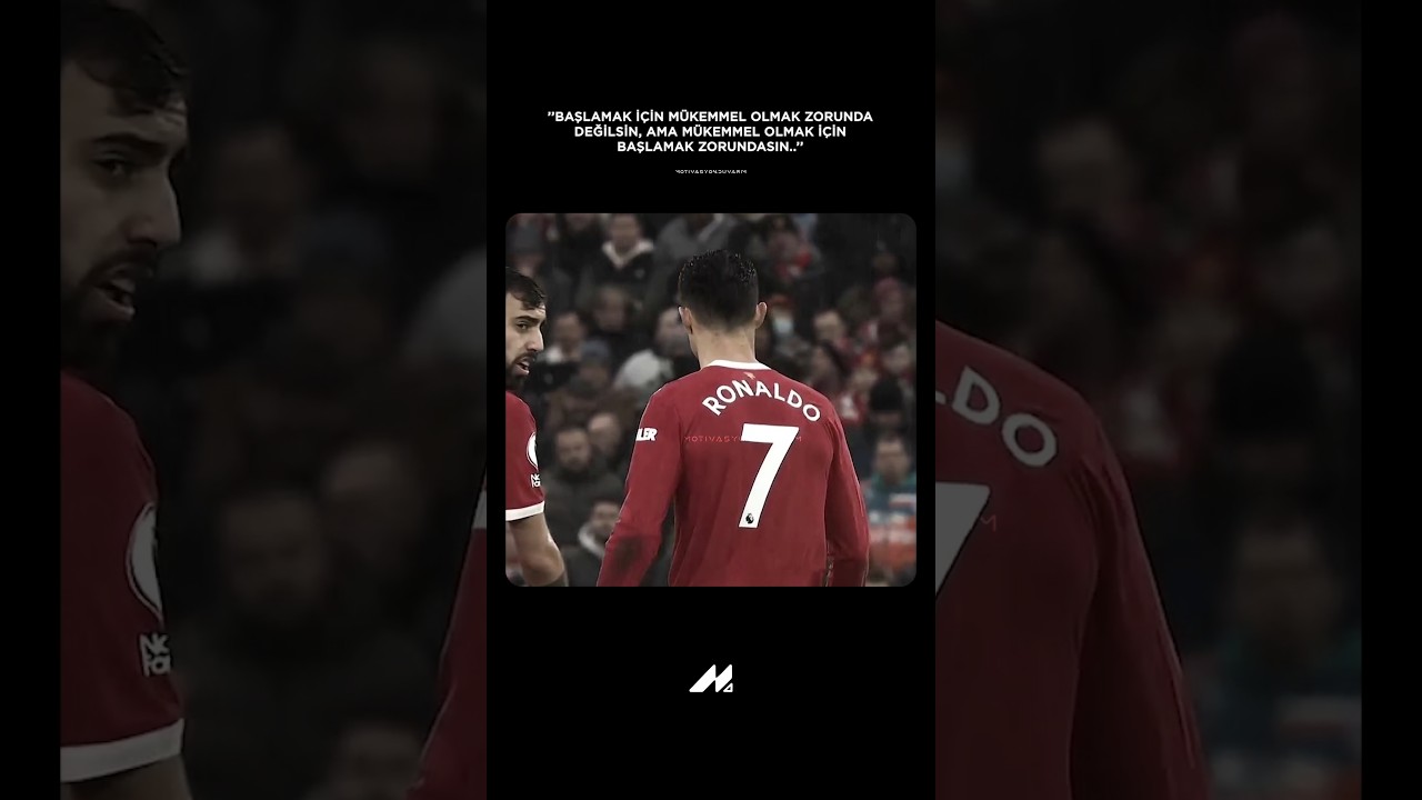 mükemmel olmak için başlamak zorundasın. 