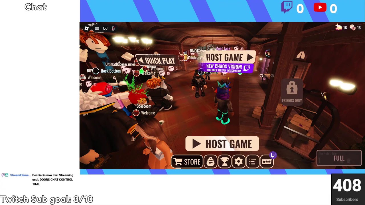 DOORS CHAT CONTROL TIME