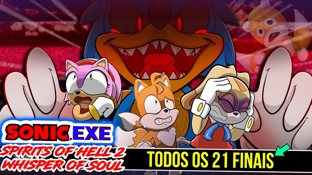 HISTORY SONIC EXE SPIRITS OF HELL WITH ALL FINALS 😈 