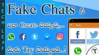 How to Create Fake Conversations | Create Fake Chat | Yazzy | Whatsapp, Facebook, Twitter, etc... screenshot 3