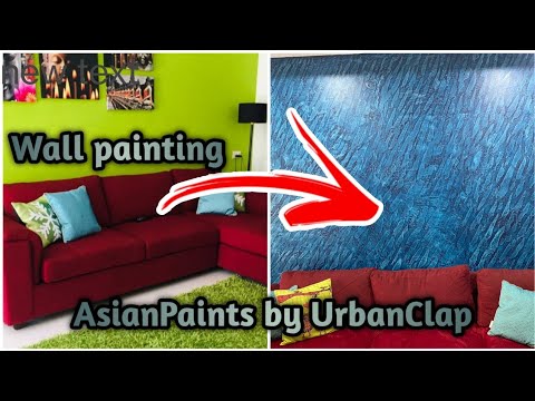 Wall texture design from Asian paints| Urban company | Home renovation #urbancompany #uc
