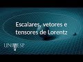 Teoria da Relatividade - Aula 04 - Escalares, vetores e tensores de Lorentz