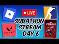 [🔴LIVE] Subathon Day 6: Road to 500 Subs!