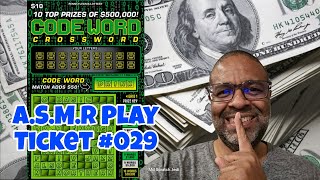 A.S.M.R. PLAY | Codeword Crossword | PA LOTTERY SCRATCH OFF TICKETS #scratchers #asmrsounds #029  screenshot 5