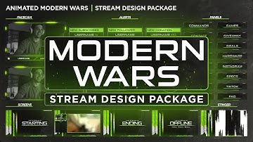 Call of Duty: MW2 inspired Twitch Overlay Stream Package for OBS, Streamlabs & StreamElements