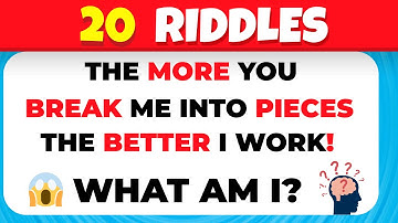 20 Hardest Riddles Ever 🤯  Smartest Brain Teasers & IQ Challenge!