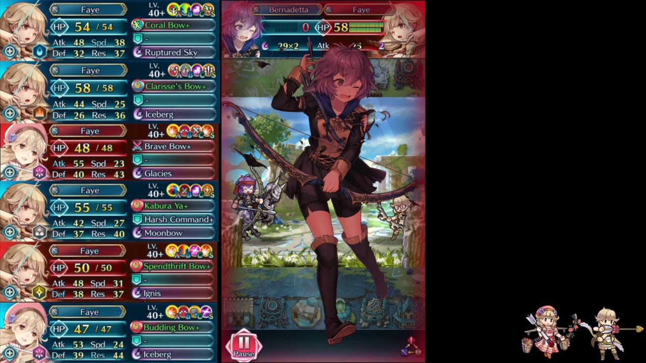 Fire Emblem Heroes: All Faye Defense - Aether Raids Defense Replays #20