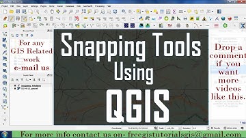 Snapping Tools Using QGIS  |  QGIS | Snapping Tools tutorial | Hindi+English