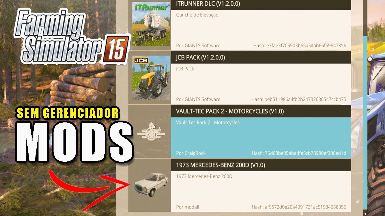 COMO INSTALAR MODS SEM GERENCIADOR - FARMING SIMULATOR 15 EP07
