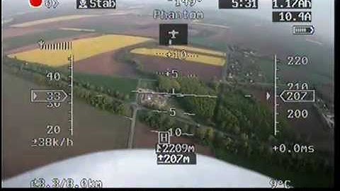Phantom FPV 2,3km Pitlab OSD+Autopilot
