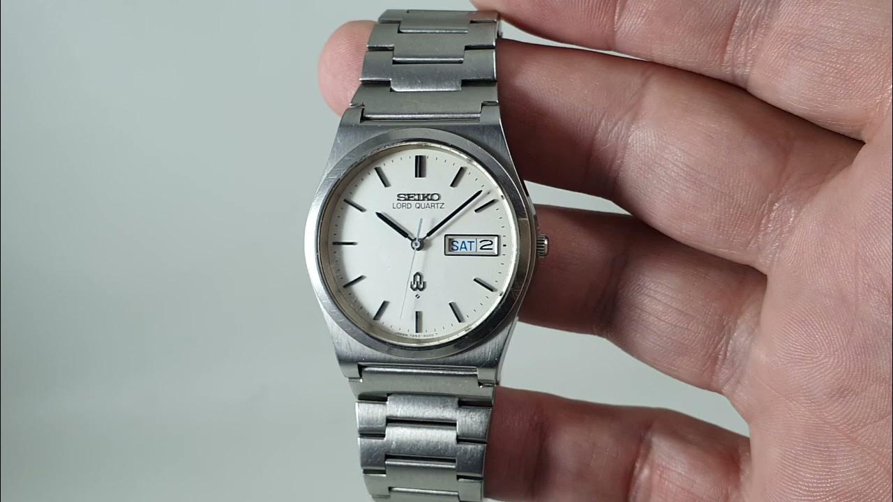 1978 Seiko Lord Quartz men's vintage watch with original bracelet. Model  reference 7853-8000 QFG010 - YouTube