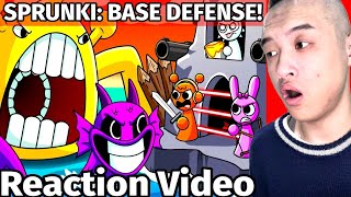 Reacting to SPRUNKI: BASE DEFENSE! (Cartoon Animation) by GameToons  