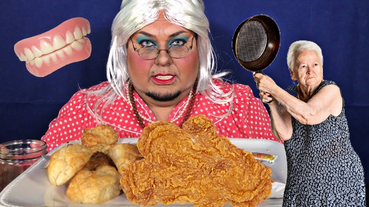 Granny Marjories Fried Chicken Mukbang Youtube 