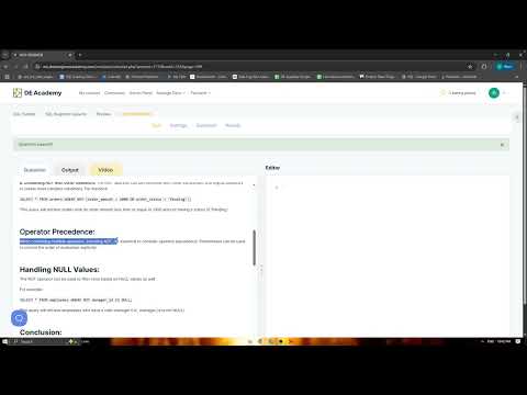 SQL NOT Operator