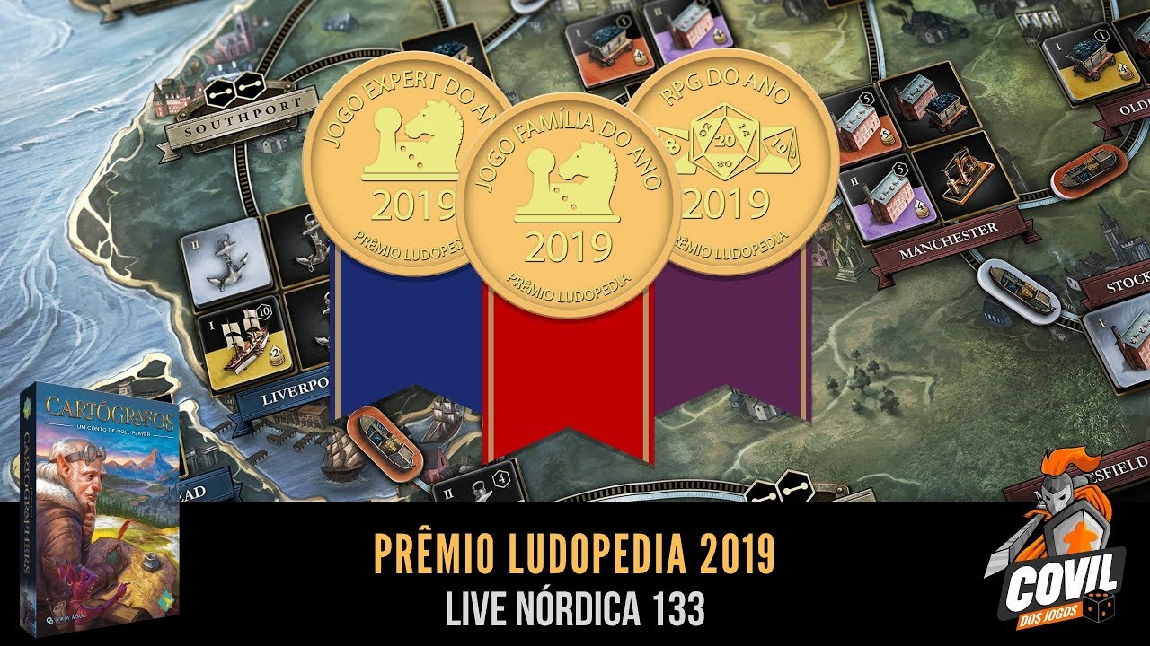 Live Nórdica 133 - Prêmio Ludopedia 2019 