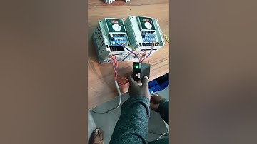 one Potentiometer Two vfd control system and adjustment